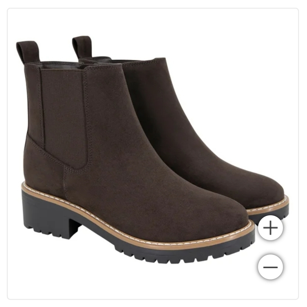(Ew)Kensie ladies chelsea faux suede boots